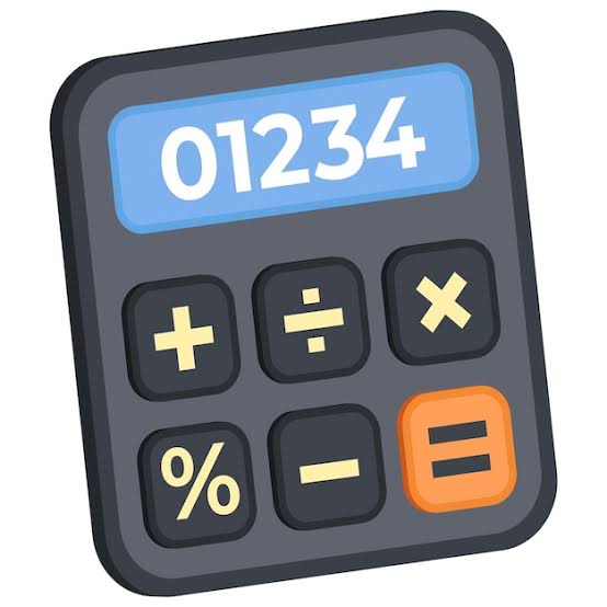 Calculadora exibindo a multiplicação por 0,20 ao lado das representações 20%, 20 sobre 100 e 0,20.